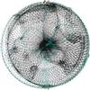 Fastigeaty Rete da pesca pieghevole portatile con doppia apertura, facile da caricare, per granchio, anguilla, aragosta, gamberetti, 60 x 30 cm, 45 x 25 cm, 40 x 20 cm, nylon metallo (30 x 60 cm)