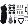 Generico Kit Carrello Ancora per Kayak - Corda in Nylon 30ft & Accessoires in Acciaio Inossidabile | System di Pulegge per Coperta di Canoa per Deriva | Attrezzatura da Pesca, Posizionamento Stabile