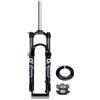 LHHL Forcella Ammortizzata per Mountain Bike 26/27.5/29'' Freno A Disco Molla Forcella Anteriore Corsa 100mm 1-1/8'' Dritta Sterzo Senza Filettatura QR da 9mm Bici Forcella Bloccaggio Manuale(27.5'')