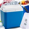 Kamai Coolbox Frigo elettrico da 30 l, 12 V, per auto, campeggio e viaggi, portatile, con coperchio, per bevande e alimenti Kamai Coolbox