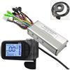 DUANSIYU Centralina Monopattino Elettrico 24V 36V 48V 500W 22A E-Bike Brushless Motor Drive Controller Universale Display LCD Schermo Set Acceleratore For Scooter Elettrico(S886-500W-PAS)