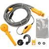 Generic Doccia portatile - ABS DC 12 V 5 m cavo | Pompa doccia elettrica con 3,5 l a 5 l al minuto acqua, spruzzatore d'acqua da campeggio per viaggi all'aperto, escursioni, camper, lavaggio auto, bagno per