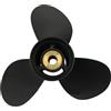 Generico Compatibile con l'elica in Alluminio a 3 Pale Captain Marine 12 1/4x9 for fuoribordo Mercury 25-70HP