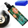 Generisch Detergente per palline da biliardo, per ridurre l'attrito, liquido di rivestimento protettivo da 100 ml, spray per la pulizia profonda, strumento di pulizia in cotone giallo, attrezzatura perfetta per
