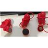 Kivivaka Serratura rotonda magnetica della sostituzione della chiave di sicurezza del tapis roulant, clip rossa SML di arresto del PVC