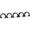 MAGICLULU Clip 10 Pezzi Ganci Doppi in Plastica Nera per Organizzare Tubi Idraulici e Guaine per Cavi Freno Bici e Rotazione Centrale in Ciclismo