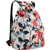 Genérico Zaino sportivo da viaggio, pieghevole, con stampa floreale, zaino da palestra per uomini, donne, bambini, ragazze, viaggi, viaggi d'affari, casa, posto di lavoro, riunioni, casual, P
