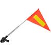 LIGHTAOTAO Bandiera Telescopica per Golf, Asta Regolabile 1,65m, Tessuto Riflettente Arancione per Sicurezza in Ambienti e