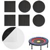 Générique Kit di Riparazione Patch Trampolino | Set di Riparazione Tappeti Trampolino - Forniture Sportive Resistenti ad Alta Temperatura, Set di Riparazione per Uso Interno ed Esterno