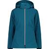 CMP Giacca In Softshell Da Donna Con Cappuccio Removibile, Deep Lake, 52