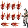 Generic Bassons Bass Spinner, gonne modello per pesca al basso | 10 pezzi Jig Silicone Jig - per pesci flessibili per bar d'acqua acqua di mare campeggio all'aperto