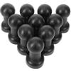 LALAFINA 10 Pezzi Tappi Protettivi per Tubi Trampolino Diametro 25mm in Plastica Nera, Accessori Resistenti per Fissaggio e Sicurezza Rete Trampolino