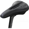 Tidgel Coprisella impermeabile per bicicletta, con gel ammortizzante, cuscino ergonomico antiscivolo per sella per ciclismo su strada, MTB, colore nero, 28 x 18 cm (034)