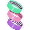 Tsophreniq 3 fasce elastiche per allenamento, fasce di resistenza per gambe e glutei e fianchi, fascia elastica per yoga, stretching, fitness, anca
