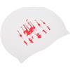 Toddmomy Cuffia da Nuoto in Silicone Bianco Elastica e Confortevole per Uomo e Donna, Cappello Antiscivolo per Nuoto e Piscina