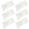 Ycauty Set di Borse a Rete per Tavolo da Biliardo in Nylon Bianco Durevole da 6 Pezzi Set di Ricambio Senza Fondo per Giocatori di Biliardo Snooker Cinese/inglese