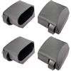 NexRen Ruote girevoli per cyclette, 80 x 40 mm, per attrezzature da ciclismo indoor, con tubo di regolazione per regolare l'equilibrio e la stabilità del supporto (un set)