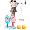 Gungtj Attrezzature per l'allenamento da tennis da tavolo | Asta di allenamento con racchetta | Set di paddle portatile per esercizi interni esterni casa ufficio palestra | età giovani