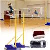 Generic Rete da pallavolo portatile per cortile, badminton e tennis, con ruote, borsa per il trasporto, pali e base