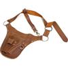 CUNZJIA Borsa porta attrezzi in pelle PU impermeabile Borsa per attrezzi da cintura elettrica per cacciavite martello chiave