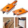 Gettimore Base localizzatrice per legno in lega di alluminio, staffa da 65 mm, per smussatura e taglio curvo, adatta per tavole di spessore da 0 a 5 cm (giallo argento)