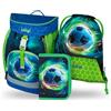 Baagl Airy - Set di 3 zaini per la scuola elementare, zaino per la scuola primaria per bambini, zaino per la scuola, Pallone da calcio