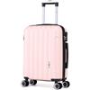1990s Valigia da cabina in policarbonato 55x40x20cm (40L) - 20 pollici, rosa chiaro, 55cm, Valigie e trolley