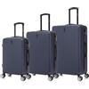 CELIMS - Set Valigie Rigide 3 Pezzi | Valigia Cabina + Valigia Media + Grande Valigia | 55 x 35 x 22 cm + 65cm + 75cm | Set di 3 Valigie | Blu Marino