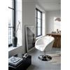 KADIMA DESIGN Poltrona relax di design SPM2.158 in similpelle, girevole, 120 kg, effetto pelle, sedia girevole