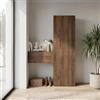 Web Convenienza Mobile Ingresso Sospeso 124x186x30 cm Made in Italy - Ingresso Moderno con Colonna Armadietto Contenitore Verticale - Mobiletto Guardaroba Sospeso con Ante Apertura Battente e Ribalta (Mercure)