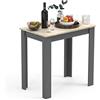 VCM sedie Tavolo Cucina, tavola da Pranzo, tavoli da Pranzo, Set Tavolo e sedie da Pranzo Tavolo da Pranzo in Legno Tavolo da Cucina Esal 80 x 50 cm Antracite/Rovere Miele
