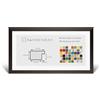 RahmenMax Morena - Cornice portafoto in legno, 31 x 75 cm, profilo moderno molto angolare, 75 x 31 cm, ampia scelta di colori: marrone scuro con vetro sintetico antiriflesso, 1 mm