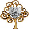 DLM Bomboniere DLM 29535 (Kit 12 Pezzi) Calamita Magnete in Legno con Cuore Coppia FEDI 50 Anniversario Nozze d'oro Cinquantesimo Matrimonio Segnaposto Confettata bomboniera