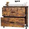 ELUCHANG Mobile Sottolavabo per Bagno, Mobiletto da Bagno, 2 Cassetti,60x30x60cm, Mobile in legno MDF E1 e metallo, Antiacqua e antimuffa, Ideale per bagno piccolo e WC ospiti, con Piedini