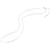 JEWEDECO Catena a Maglie per Collane in Acciaio Inox, Catena Fai da Te con Estensione, Accessori Gioielli per Donne e Ragazze, Elegante e Delicata per Feste e Uso Quotidiano