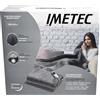 Imetec Caldo Plaid Herringbone 16977, Plaid Riscaldabile, Morbida Coperta Elettrica, 160x120 cm, Tessuto Double Face, Risparmio Energetico, Tecnologia Adapto, 6 Temperature, Lavabile, Grigio