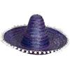 FIESTAS GUIRCA | Sombrero Messicano di Paglia (60 cm) - Accessorio per Feste Estive e Lauree - Ideale per Eventi a Tema Messico e Feste in Maschera - Adulto Unisex - Blu