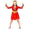 amscan 9910124 - Costume ufficiale Warner Bros the Flash, per bambine, età 4-6 anni