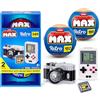 Max Build More Premium Retro Series 2 Confezione da 2 (Macchina fotografica e Console di gioco portatile) by ZURU: Giocattolo unboxing con mini mattoncini collezionabili, fino a 340 pezzi
