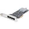 STARTECH Scheda Di Rete PCIe 4 Porte 2.5Gbps NBASE-T Intel I225-V Nera
