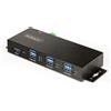 STARTECH 7-Port Managed USB Hub Con 7x Usb-A , Heavy Duty Metallo Industriale
