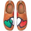 UIN Scarpe da donna Loafer leggere, comode e dipinte artistiche, casual, da trekking, collezione Toledo I, Italy Love, 40.5 EU