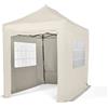 All Seasons Gazebos: Gazebo pop-up 3x2m completamente impermeabile con 4 pareti laterali Premium - Crema
