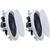 VEVOR Set di Altoparlanti da Incasso a Soffitto, Diffusori da Incasso da Parete 2 pezzi per Home Theater Hi-Fi Potenza di Picco Singola 150 W, Montaggio da Parete a 2 Vie, Ambienti Interni