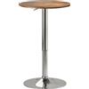 HOMCOM Tavolo Alto da Bar con Altezza Regolabile e Piano Girevole 360°, 60x60x93 cm, Marrone | Aosom Italy