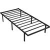 HOMCOM Telaio Letto con Spazio di Stoccaggio, Telaio in Metallo senza Rete a Doghe, 200,5x91x35,5 cm, Nero | Aosom Italy