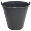 Guillouard Secchio 3,5 l - Ø20 cm acciaio zincato grigio antracite - impermeabile, antiruggine - giardino, cenere, acqua, decorazione - manico in metallo - 040195