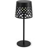 NewGarden - Lampada da Tavolo GRETITA Lampada da Tavolo Senza Fili con Ricarica Solare e Batteria USB, Decorazione Robusta per Interni ed Esterni