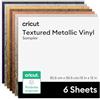 Cricut 6 pezzi adesivi permanenti e metallizzati gamma Luxe 30,5 cm x 30,5 cm