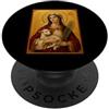 Icona di Sant'Agnese Elegante icona cattolica di Sant'Agnese PopSockets PopGrip Adesivo